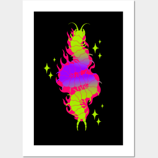 Centipede Flames Posters and Art